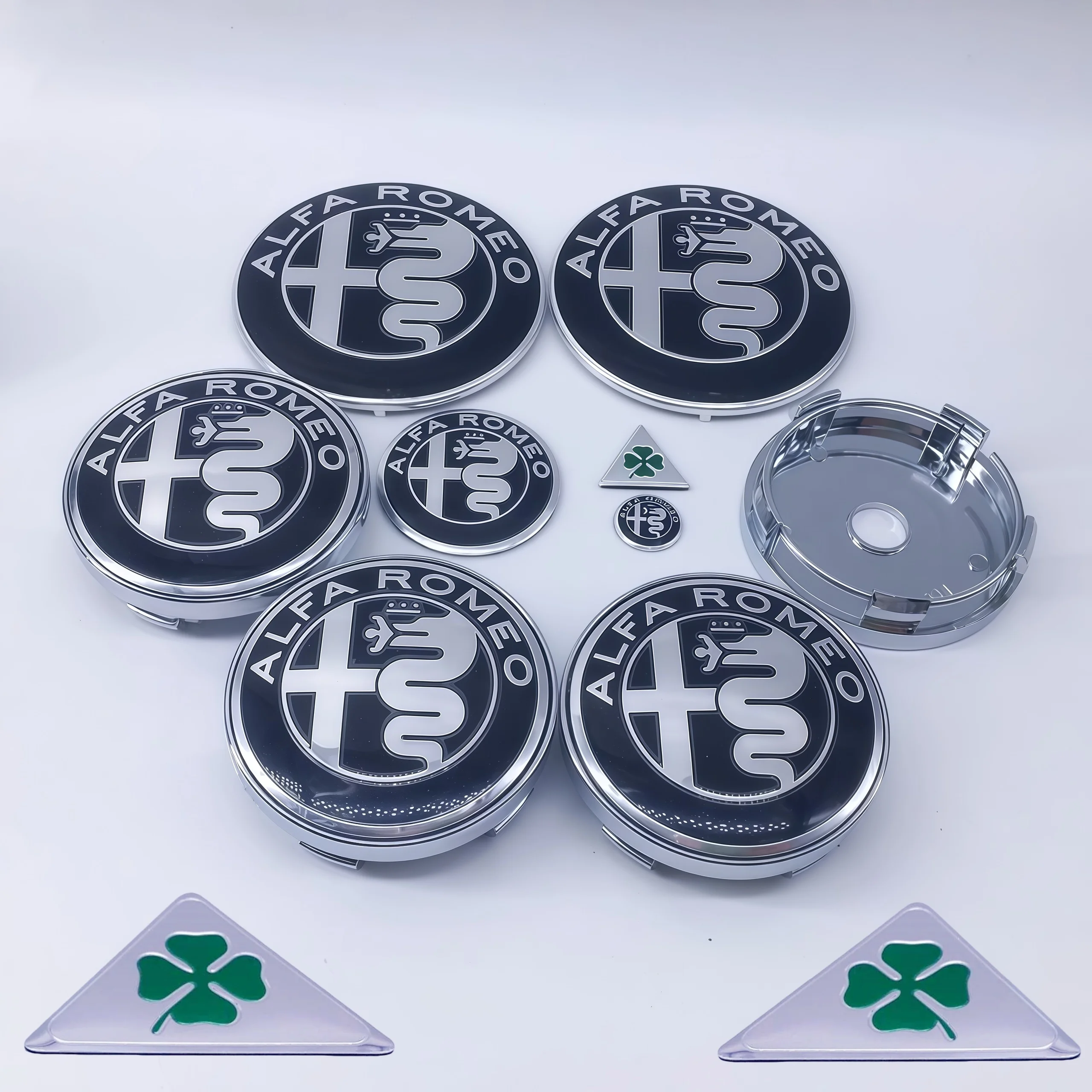 Alfa Romeo Embleem Set - Matte vs glanzende optie