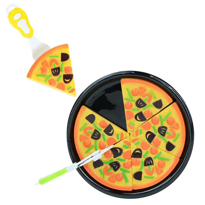 Kitchen Toys Children's Educational Play House Kitchen Toy Cut and Watch Simulated Pizza Pretend Kitchen Toys Pretend Food Toys Doll House Toys