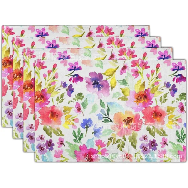 Green Plant Linen Placemats 2
