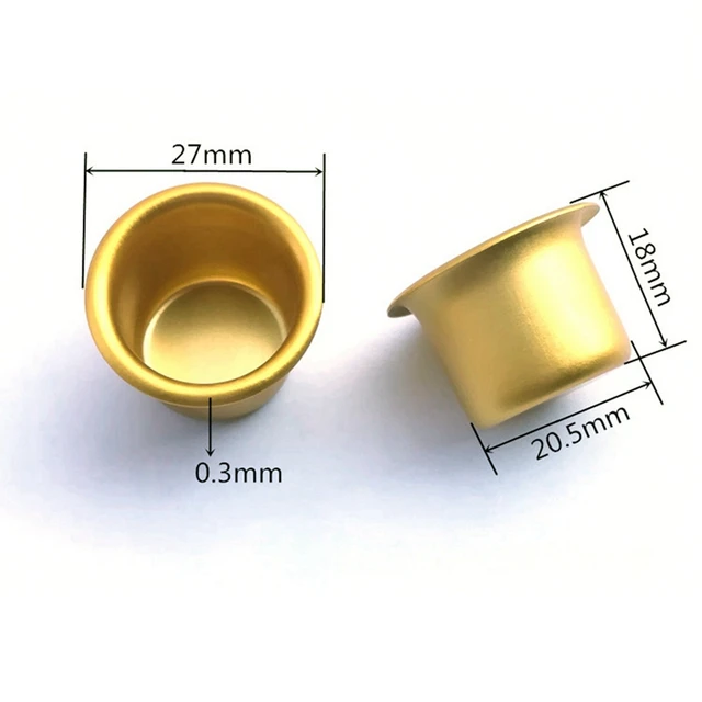 80 Db Fém Gyertya Betét A Kúpos Gyertyákhoz Dekoratív Gyertyatartó Barkácsos Szett Fa Gyertyák Asztalához - Image 6