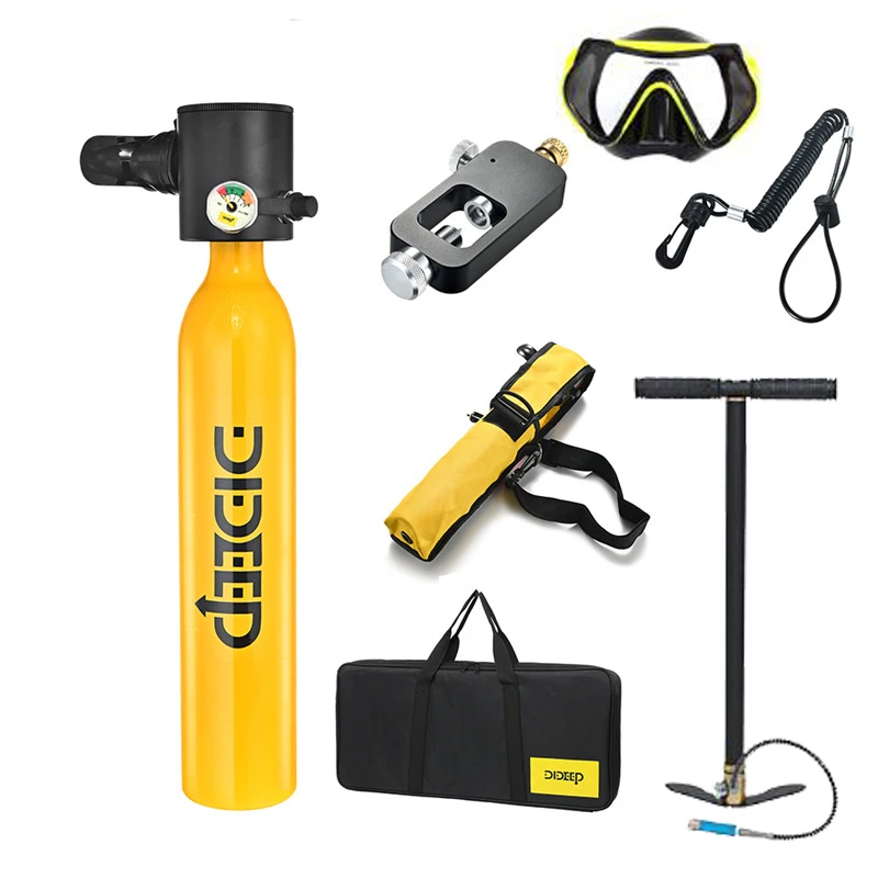 DIDEEP05LMiniScubaTankKitwithPumpPortableScubaDivingTank