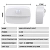 LED Night Light with Motion Sensor Cabinet Lamp Wireless Bedside Nightlight Battery Power For Bedroom Closet Stairs Lighting 2