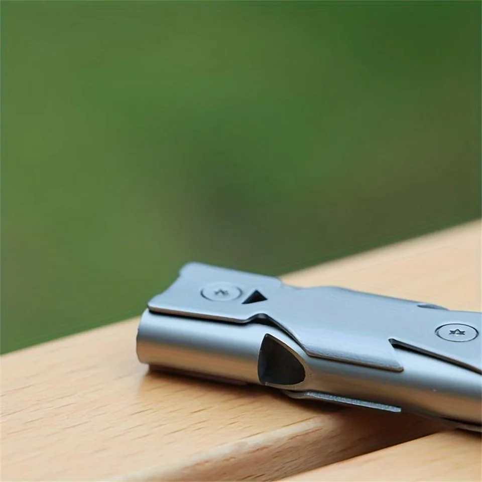 Sifflet à Double tuyau pendentif porte-clés décibel élevé Portable survie en plein air outil de Camping d'urgence sifflet multifonction 1 pièce  30