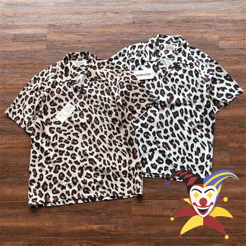 

Spot Full Printing Wacko Maria Shirts Men Women 1:1 High Quality Hawaii Beach Lapel Short Sleeve Shirt