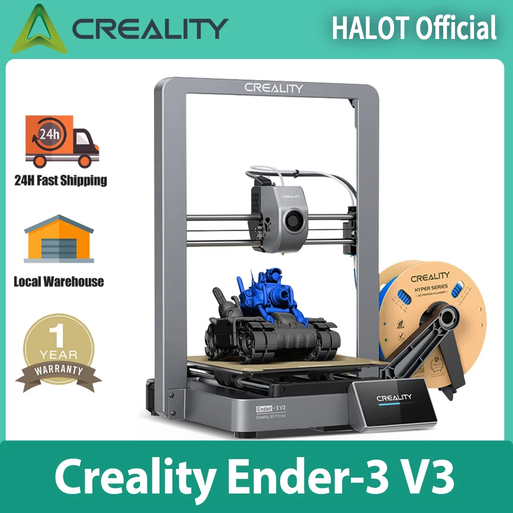 Creality Ender 3 V3 3Dプリンター、600mm/sの高速印刷、Core XZ