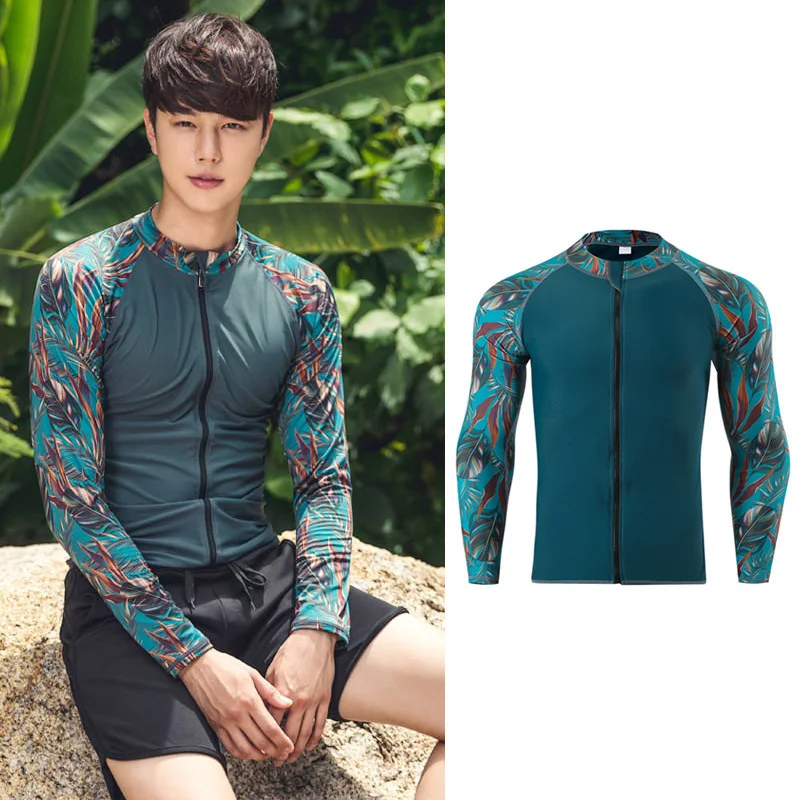 Women's/Men's Swim Shirts Rash Guard Sun UV Protect Long Sleeve Quick Dry T-Shirt Tight Fit Water Fishing Hiking Surfing Zip Top
