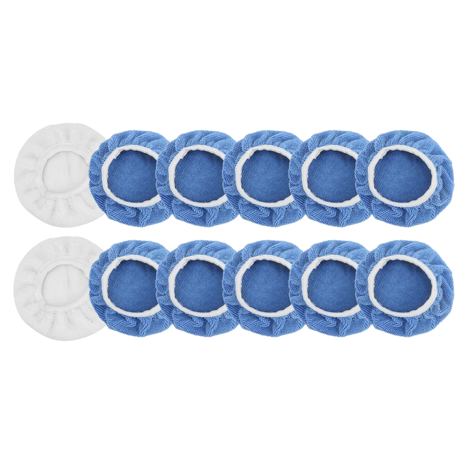 Polishing Buffing Pads 12 Packs Car Polisher Bonnet Set for Truck Motorcycle Boat for 5-6in Polishers car polisher