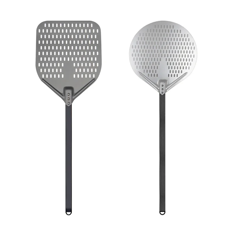 Pizza peel Pizza bakeware 12 14 inch Pizza Shovel Peel Big long Aluminum With Long Handle Pastry Tools for Pizza Cake Baking