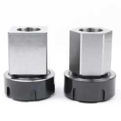 Jeu de 2 mandrins carrés et hexagonaux pour Machine à graver, pour tour CNC, ER 40 