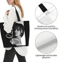 Fashion Men Women Ayliva Cool Singer Pop Music Accessories Tote Shopping Bag Large Capacity Liebe Tour 2024 Tote Bags Large 2