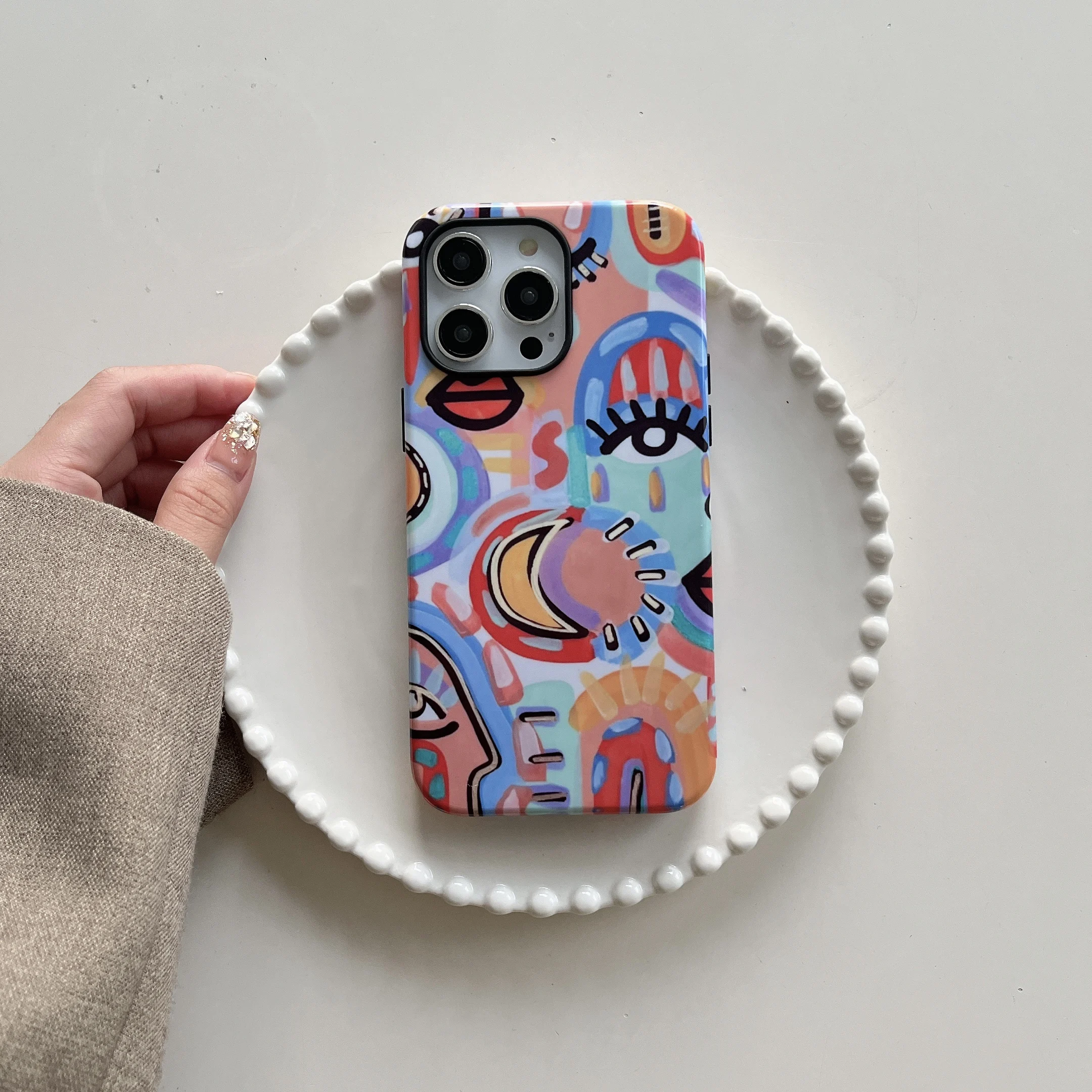 Random Abstract Oil Painting Case for iPhone