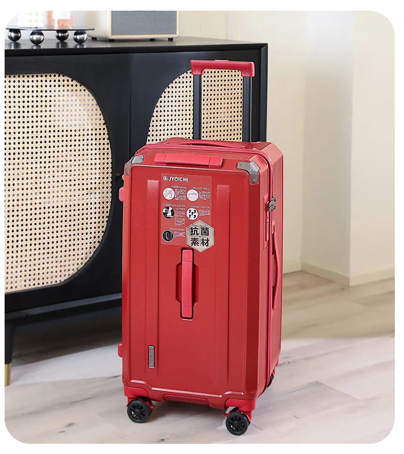 PLUENLI Large Capacity Luggage Women's High-Equipped Suitcase Men's New Thickened Password Box
