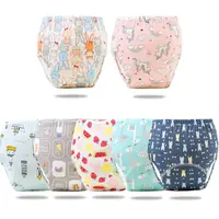 Reusable Elinfant Ecological Baby Diaper Training Pants Waterproof Washable Cotton Cleanliness Learning Panties Breathable Cloth 2