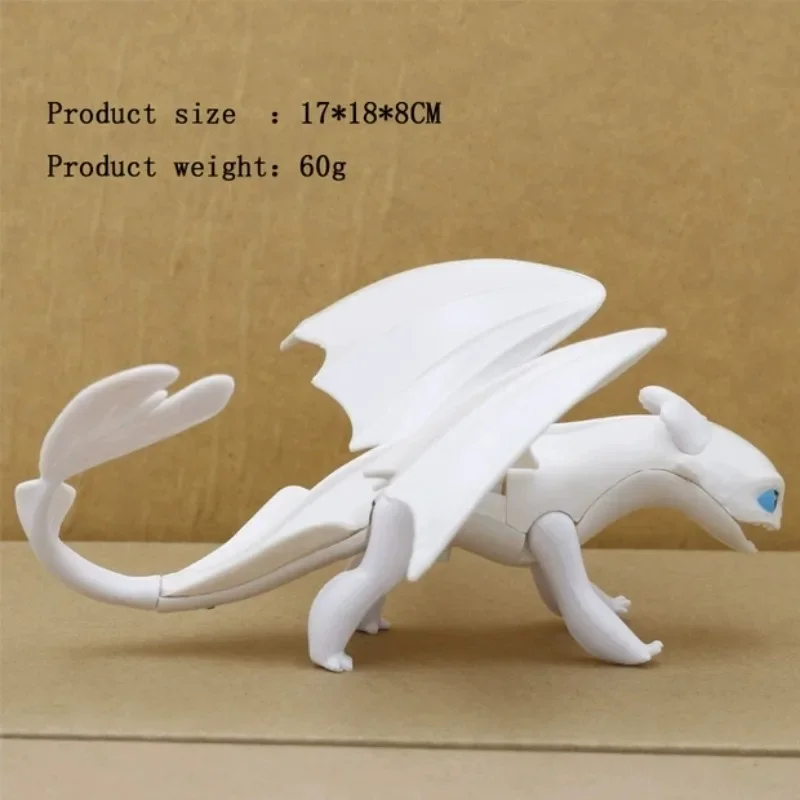 Night Fury Action Figures Black Dragon Bambola Senza Denti White Dragon Light Fury Dolls Modelli Regalo Giocattoli Ornamenti
