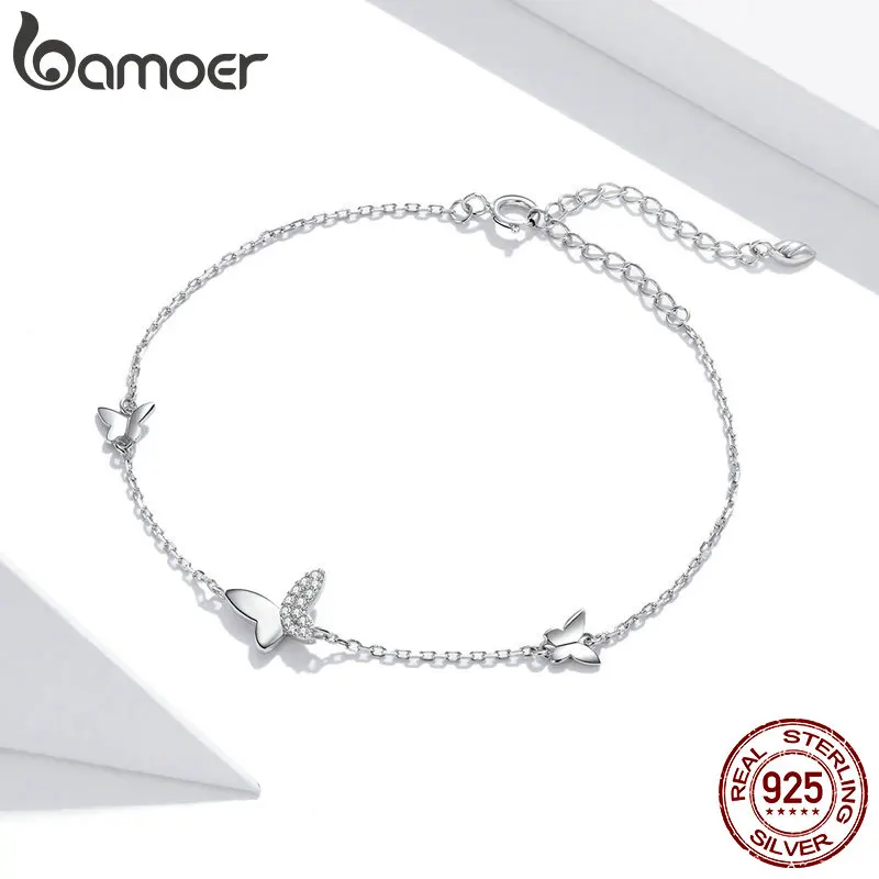 Flying Butterfly Bracelet Lobster Clasp Chain for Women - Image 4