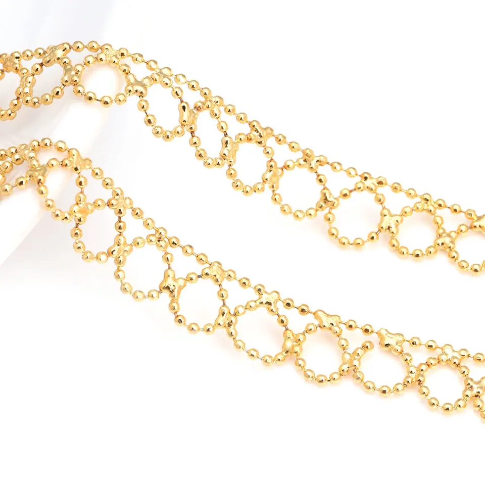 ロブスタークラスプ付き銅チェーンネックレス,K18ゴールドカラー,完成