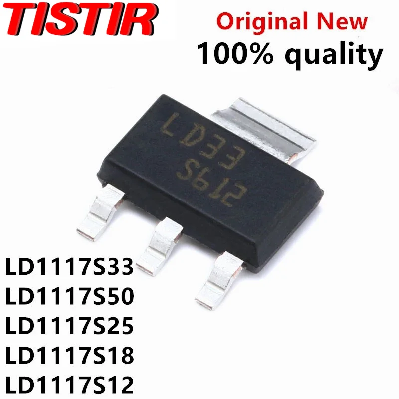 10pcs-LD1117S33CTR-SOT-223-LD1117S33-LD33-LD1117S33TR-LD1117S50CTR-LD50 ...