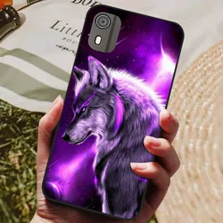 Sleek Black Shockproof Silicone Phone Case - Soft Protective Back Cover for Nokia C02 (11)