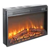 Electric Fireplace Insert, Ultra-Thin Fireplace Heater with Log Set,1400W, Recessed Fireplace with Over Heating Protection 6