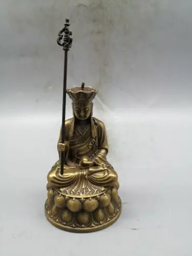 

13CM Bronze Statue of Chinese Pure Copper Dizang Bodhisattva