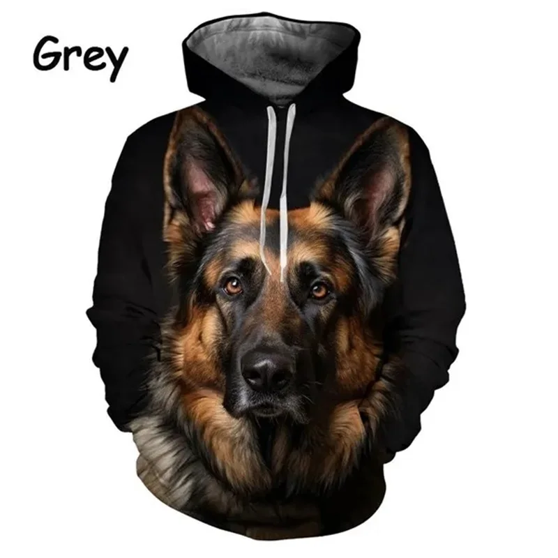 thumbnail image 1 of Sudadera con capucha con estampado 3D de pastor alemán para hombre, sudadera de manga larga de talla grande, sudaderas casuales, sudaderas con capucha, ropa para hombre, 1 of 5