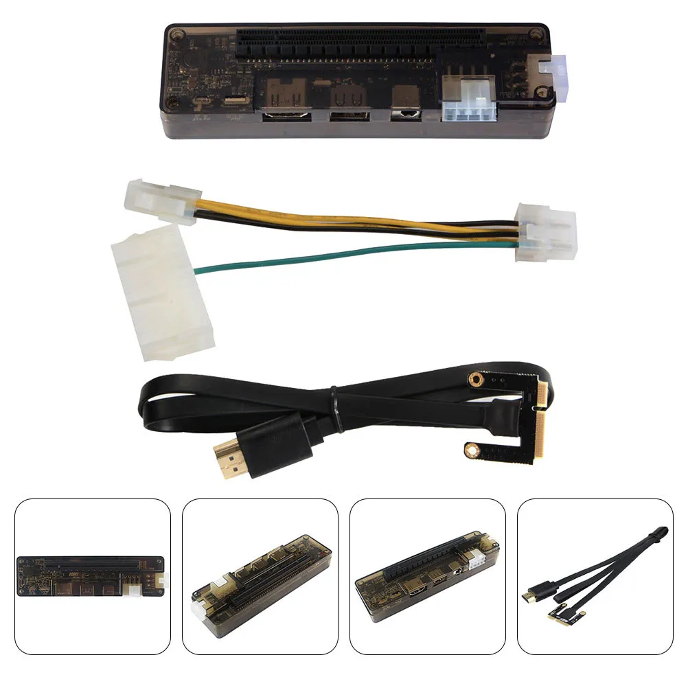 외부 그래픽 카드 도크 휴대용 노트북 비디오 카드 도킹 스테이션 Pci-E 지원 게임용 220W 전원 출력