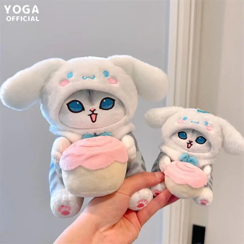 Sanrio Plush Toys Kawaii Cute Kuromi Hangyodon Anime Hello Kitty Crossdressing Mofusand Japanese Cartoon Dolls Gifts To Children