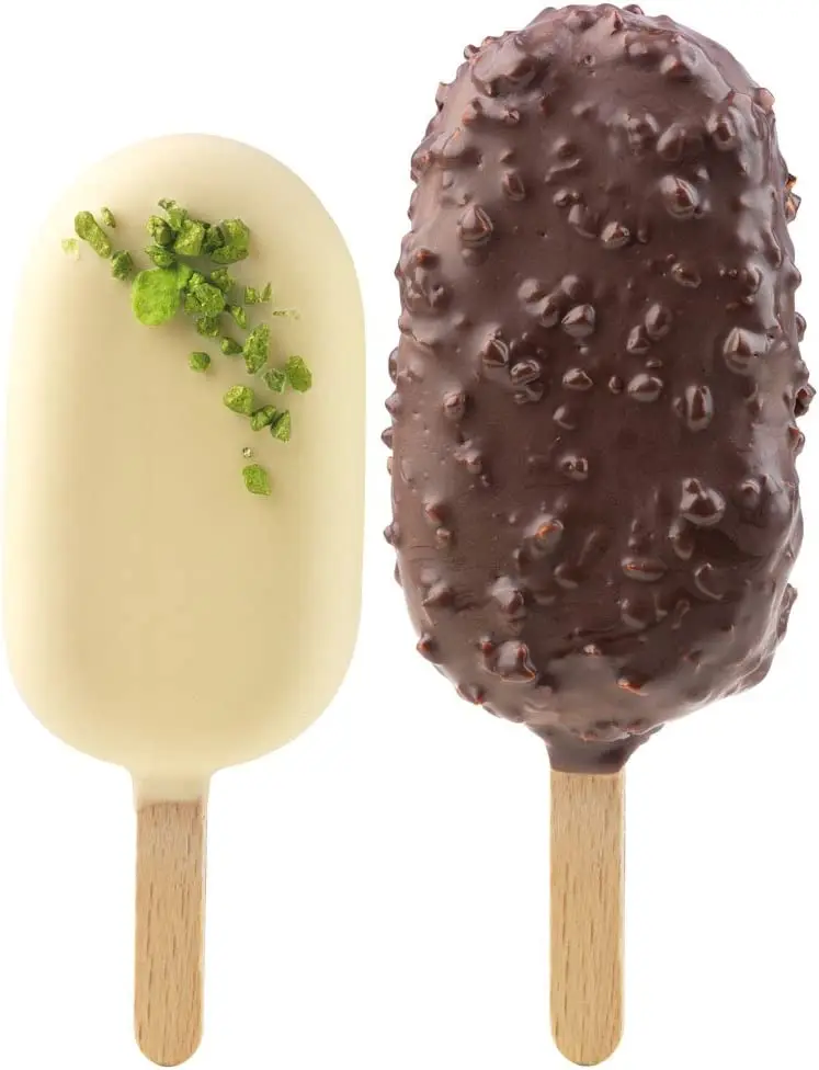 Ice Cream Sticks Silicone Easy Cream Wooden Set of 100