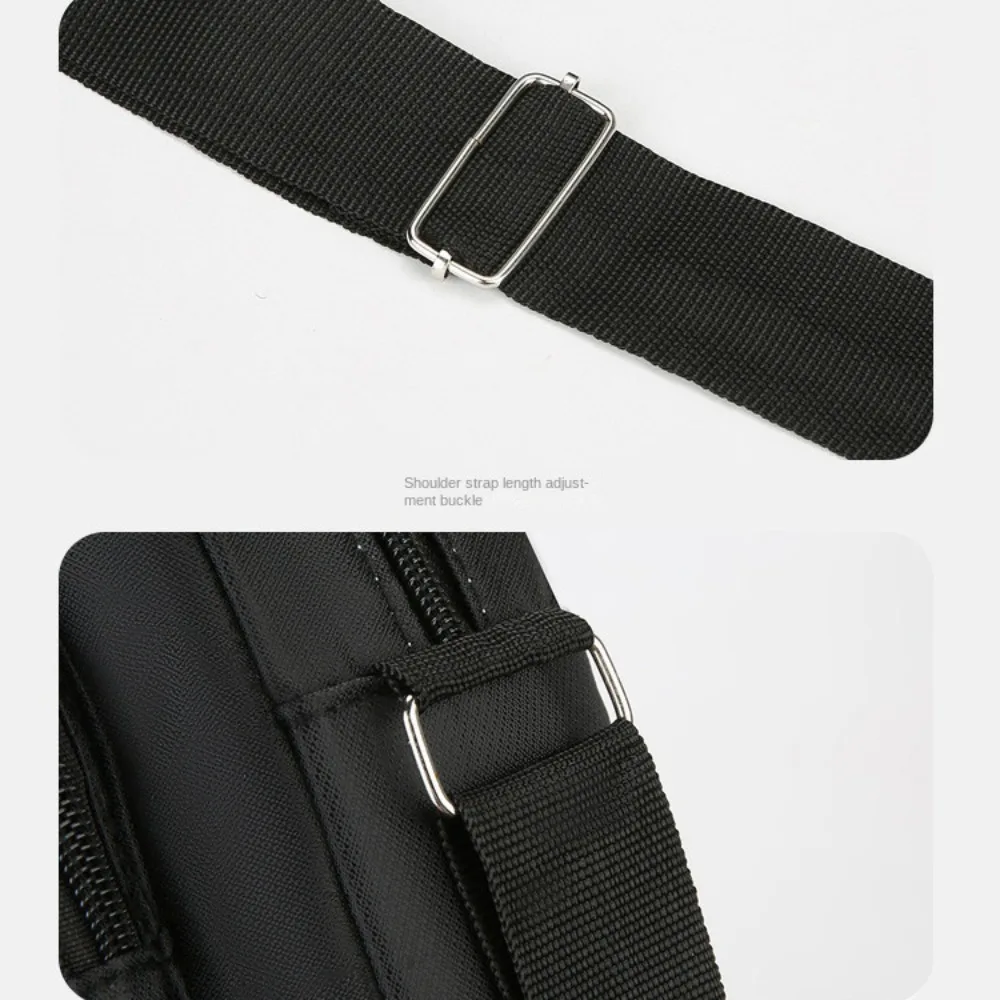 Nylon Men Crossbody Bags Oxford Cloth Black Brown Blue Green Boy Messenger Bags 4 Zippers/ 6 Zippers Rectangle Man Handbags