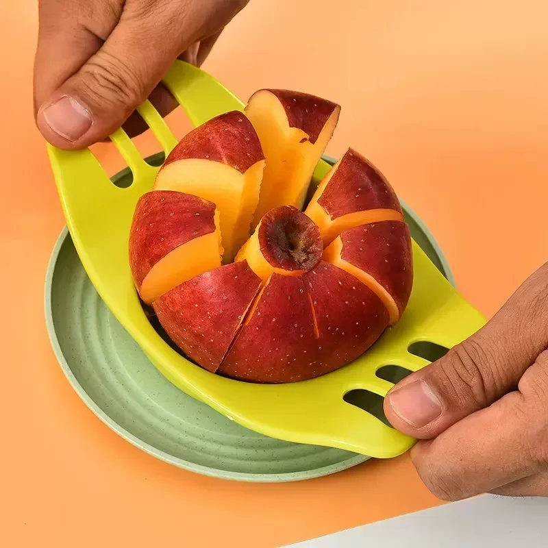 Creative Apple Slicer Divider Reusable Apple Corer Stainless Steel Fruit Slicer Kitchen Gadgets Kitchen Supplies