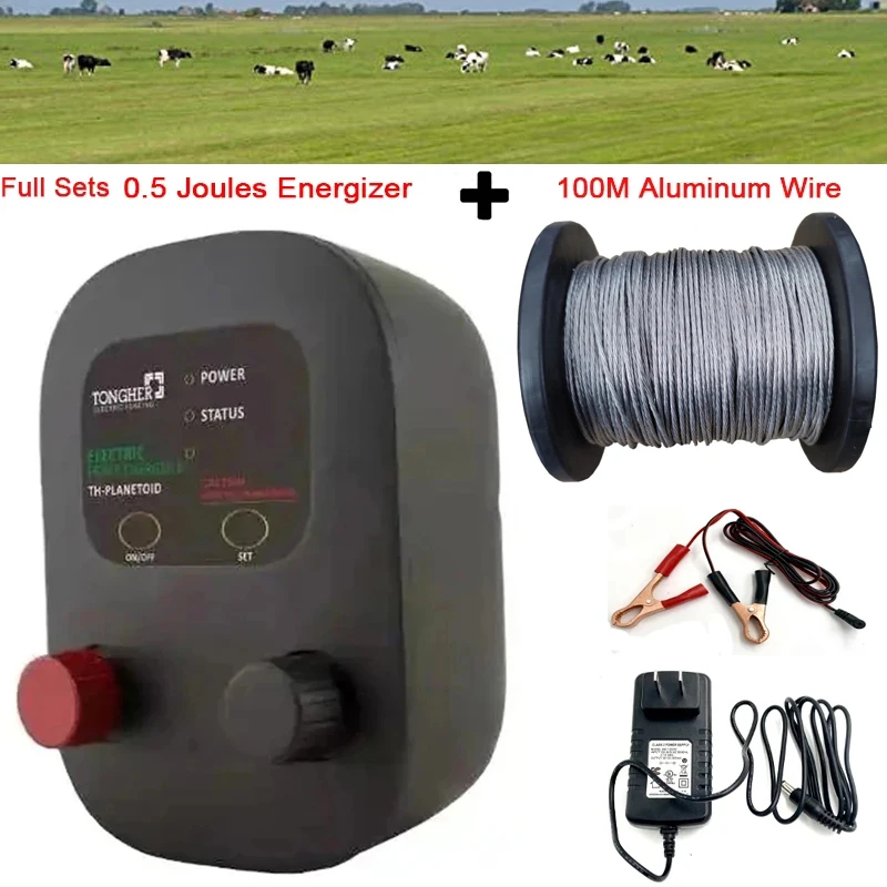 2IN1ElectricFence05JoulesEnergizer100M7MultiStrands