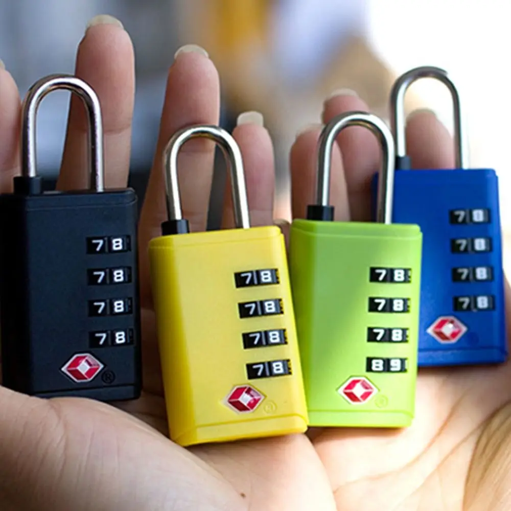 Description Picture 6 of itemNew TSA 4 Digit Combination Lock Padlock Anti-theft Suitcase Luggage Coded Lock Security Tool Cabinet Locker Travel