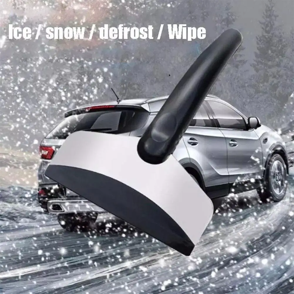 Universal Car Ice Rubber Head Scraper Snow Removal Shovel Automotive Tool Winter For Car Windows Protect Driving Safety