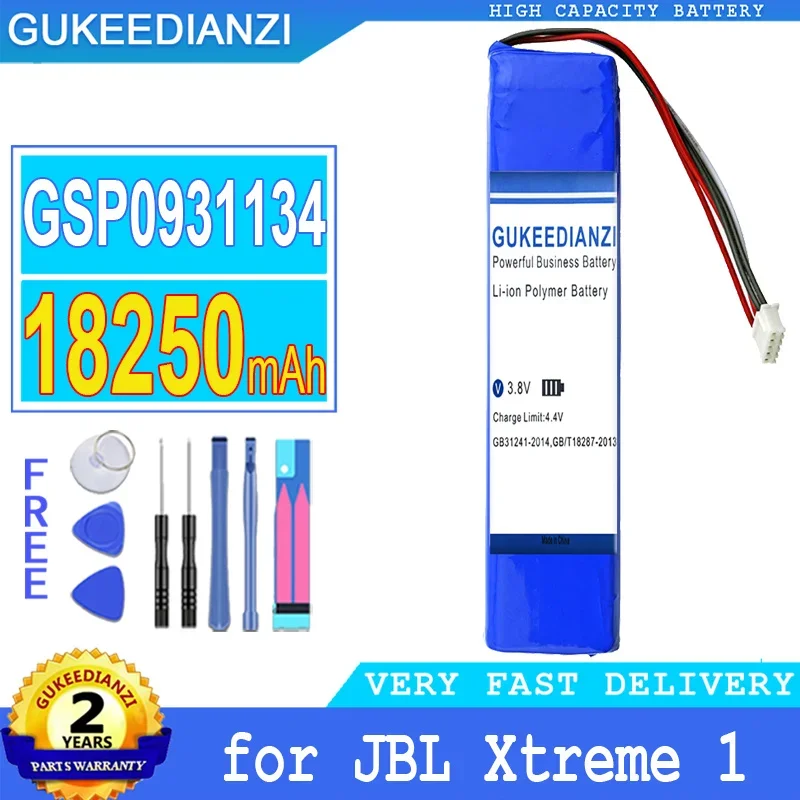 

18250mAh GUKEEDIANZI Battery GSP0931134 for JBL XTREME Xtreme 1 Xtreme1 Speaker Big Power Bateria