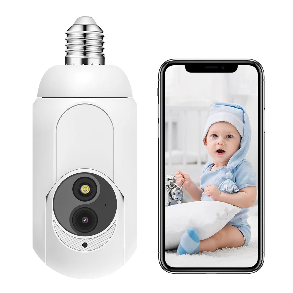 K8 Мини IP Камера WIFI Ночного Видения E27 SCREW MOUTH Интерфейс Безопасности Видео Камера Наблюдения Дома Ipcam Smart Life