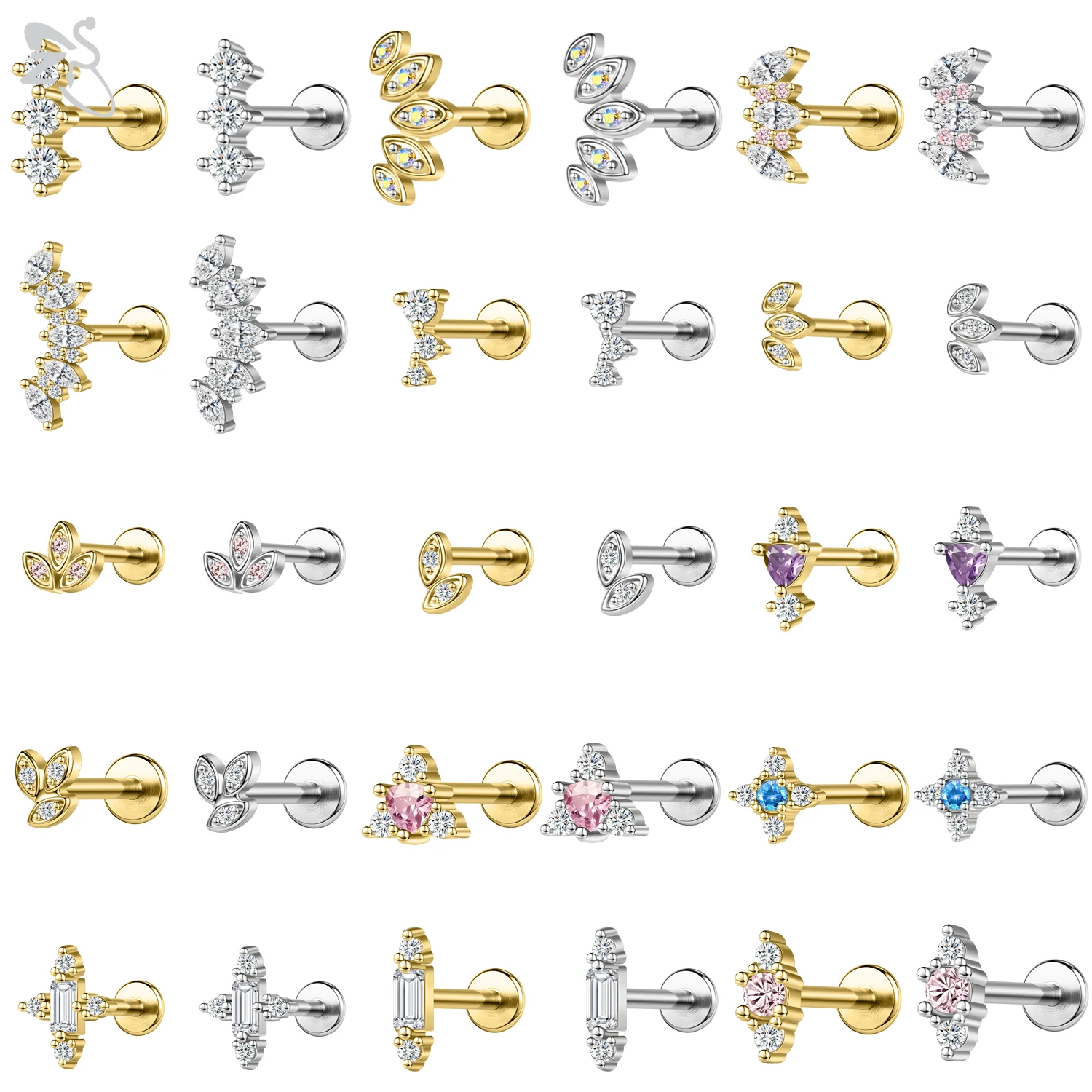 Charisma Cartílago Tragus Pendiente De Acero Inoxidable Con | Envío Gratis