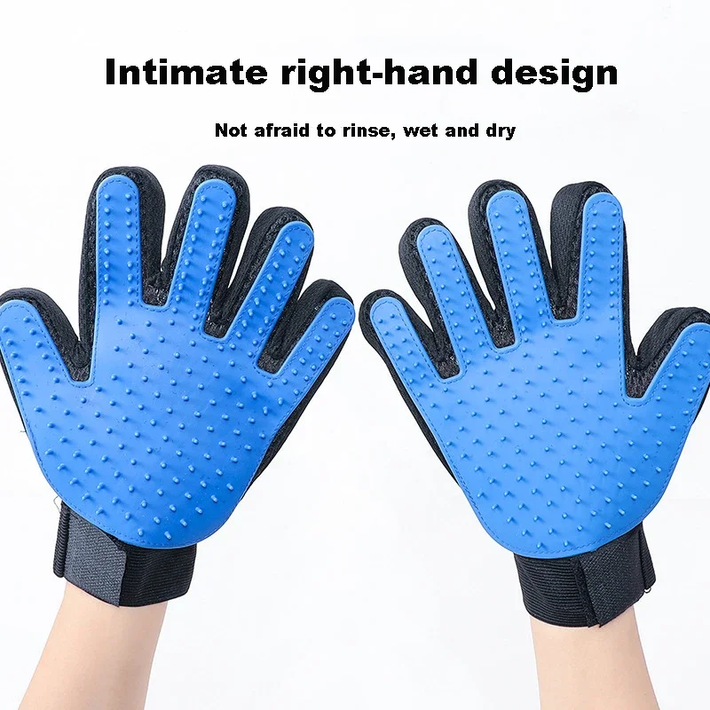 Pet Massage Bath Two Sets of Grooming and Cleaning Products Pet Five-Finger Hair Removal Cat Gloves Dry and Wet Hand Cat Magic