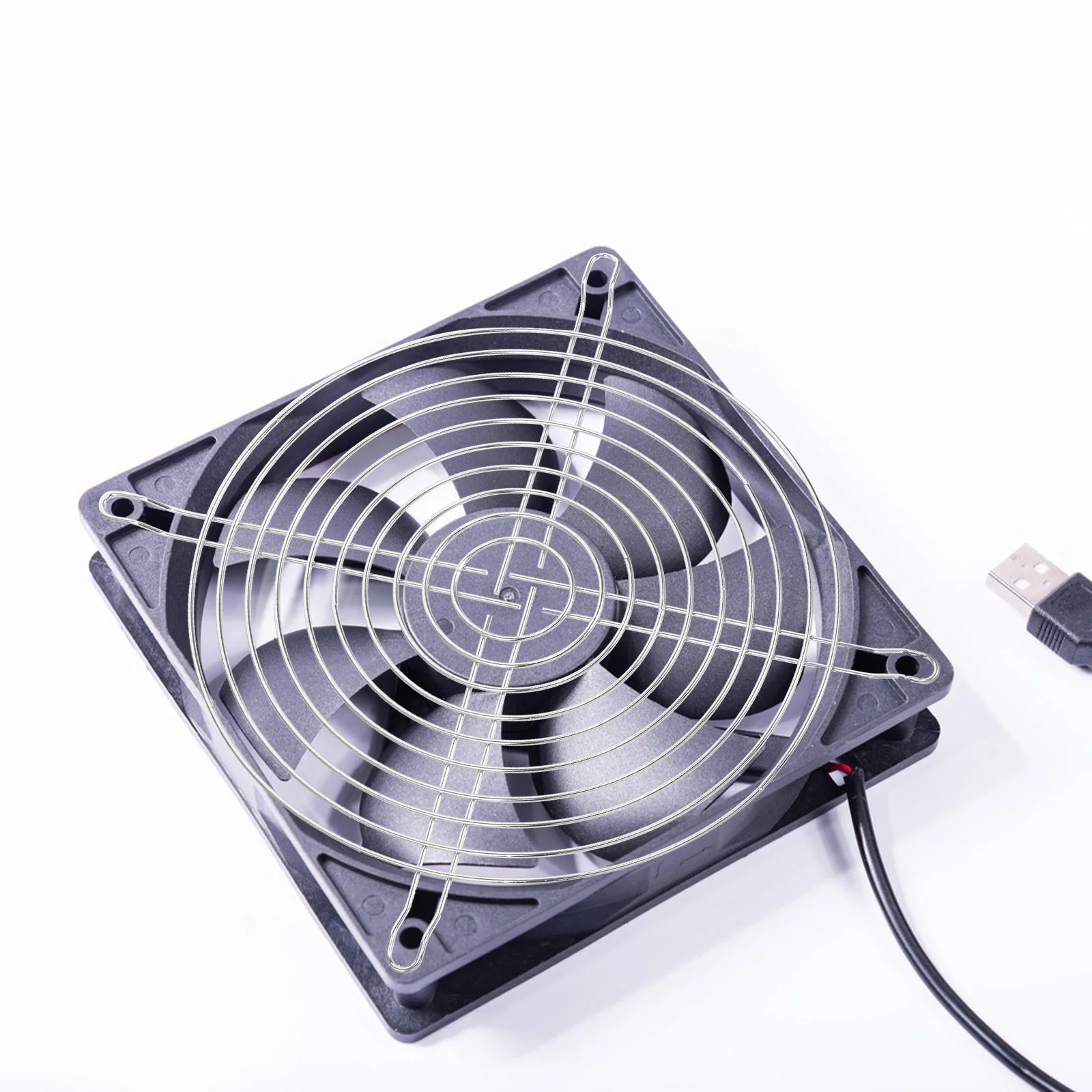 

Cooling Fan Grille Exhaust Accessories Cover for Fans Guard Metal Mesh Protector