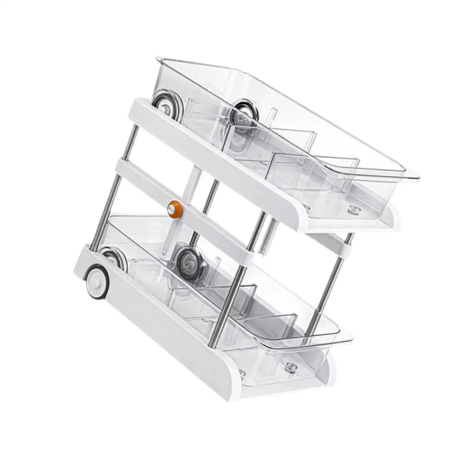 Bathroom Under Cabinet Organizer Shelf with Dividers Multifunctional for Office Removable Drawer Height Adjustable 20.5-41cm