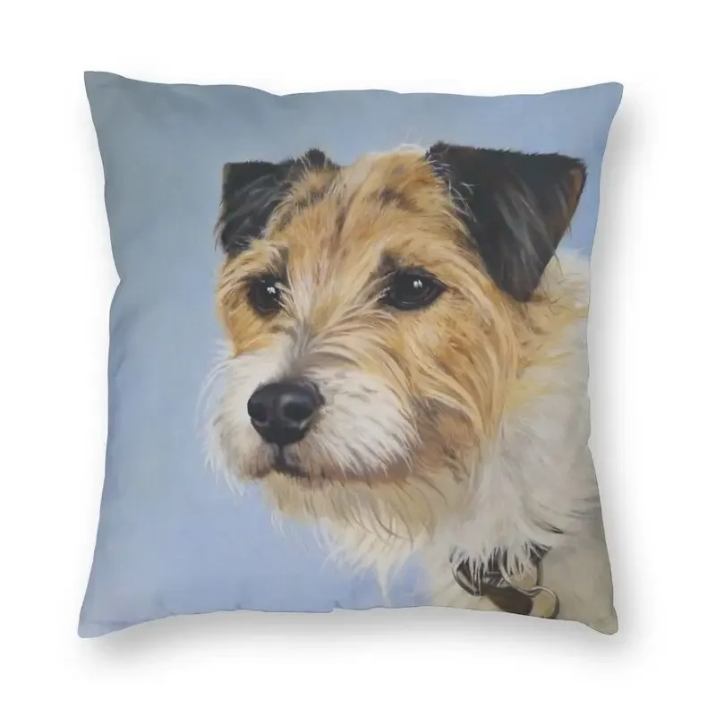 

Luxury Jack Russell Terrier Dog Cushion Cover 45x45cm Polyester Pillow Case for Sofa Square Pillowcase Decoration