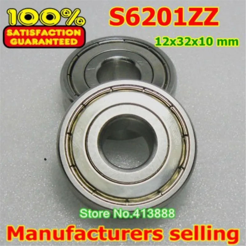 

NBZH bearing(1pcs) SUS440C Environmental Corrosion Resistant Stainless Steel Deep Groove Ball Bearings S6201ZZ 12*32*10 Mm