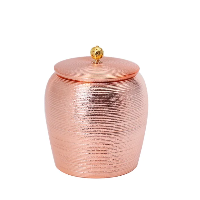 Luxus Arany Kerámia Tárolóedény Porcelán Lezárt Doboz Nagy Kapacitású Étel Konténer Kávébabe Tea Caddy Kézműves Díszek Ajándék - Image 5