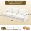 89 inch Couches for Living Room, Modern 3 Seater Couch with Firm Structure, Muebles La Sala, Bouclé Offwhite Children's Sofas 2