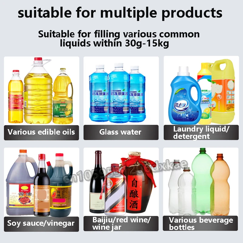 0.03kg-15kg English Version Large Flow Weighing Type Fully Automatic Quantitative Dispensing Liquid Filling Machine Suitable for