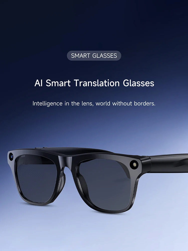 Lenovo AI Smart Glasses Translation 8MP HD Camera 4K Shooting Image Conversation Recording Listening To Music Smart Glasses 2026