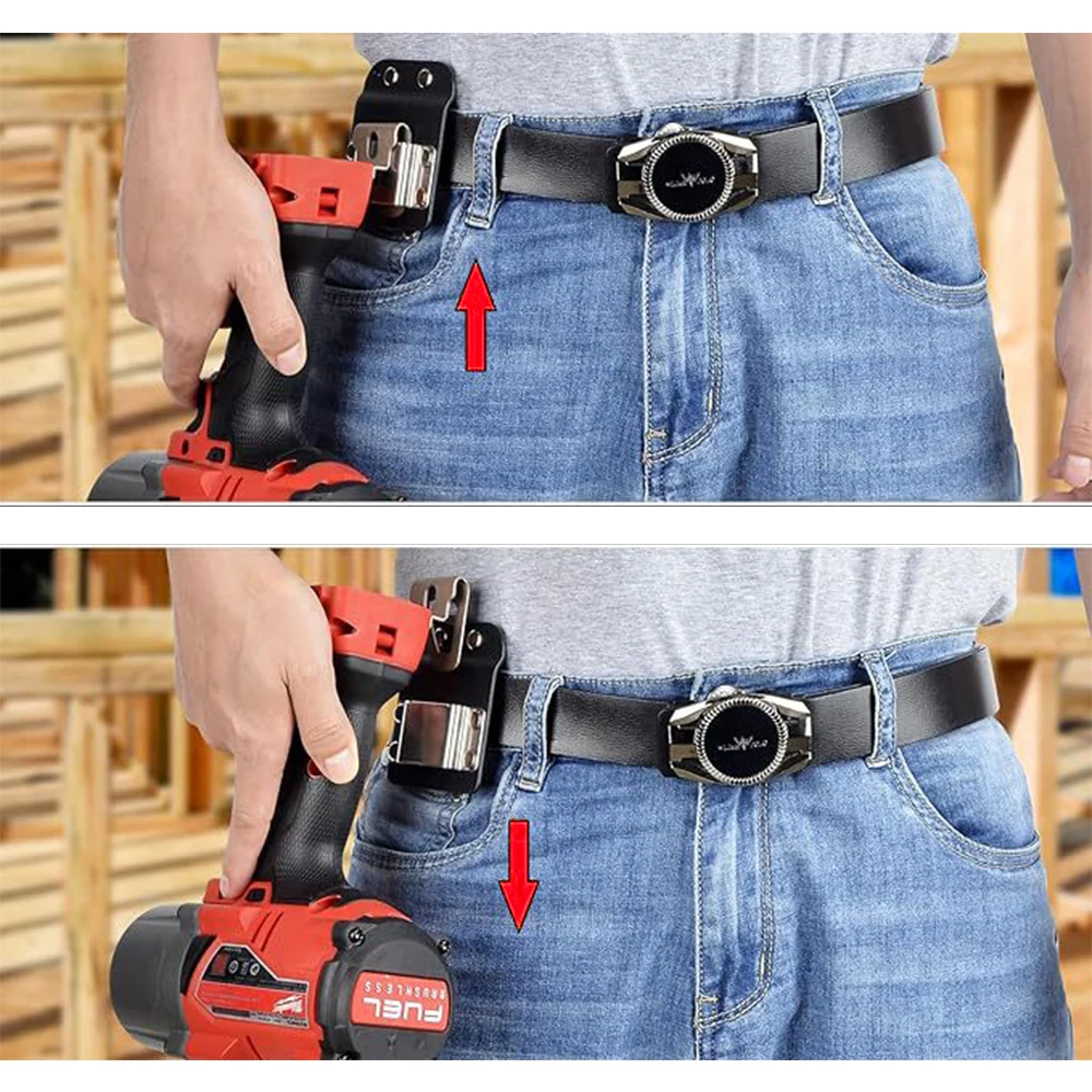 1/2 Pcs Drill Holder Belt Clip Clip On Tool Belt Drill Holder for Cordless Drill ,Hammer ,Tape Measure,Tools with Hanger Clips 6