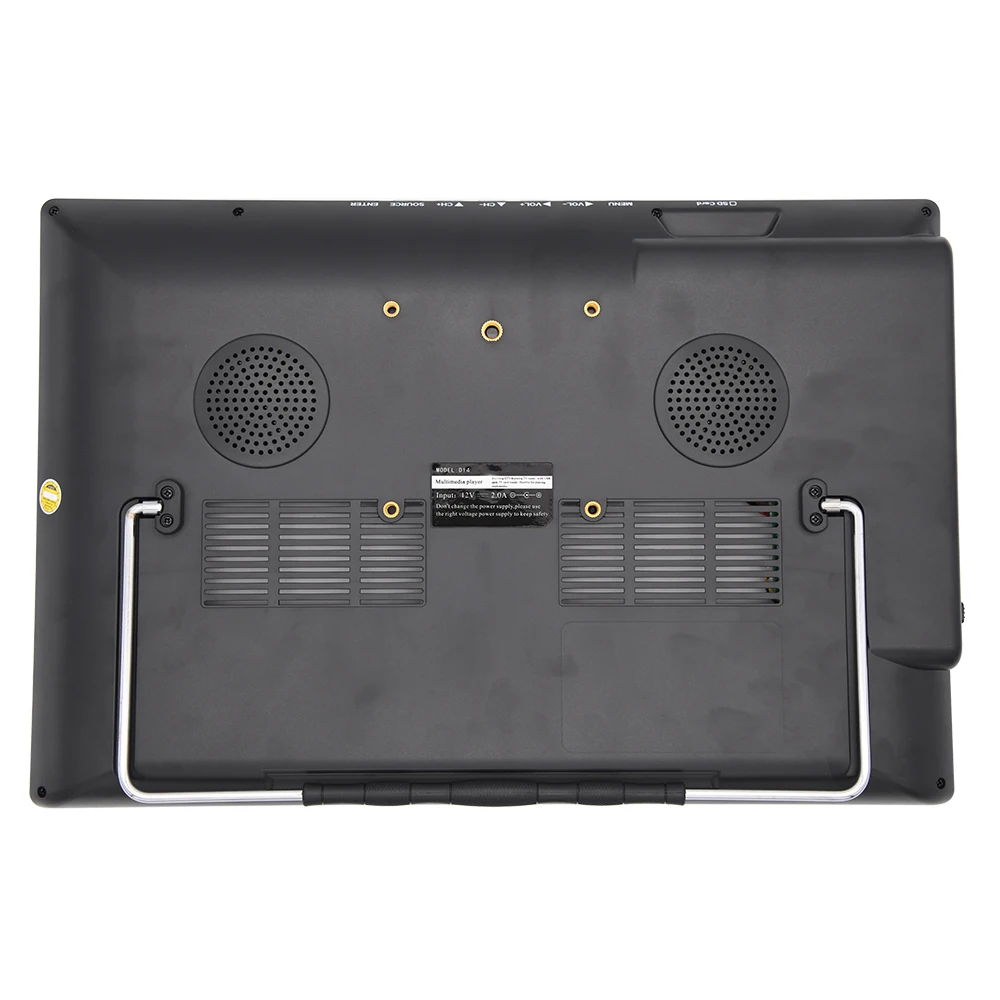 Sde1de9e1e7c742c4b3c2cfa92a6a71e5a 14" inches Portable Digital TV, DVB-T2, ATSC, ISDB, Digital Analog Car Television Player, Wireless Screen Share Miracast HDMI Video Player Mallzona