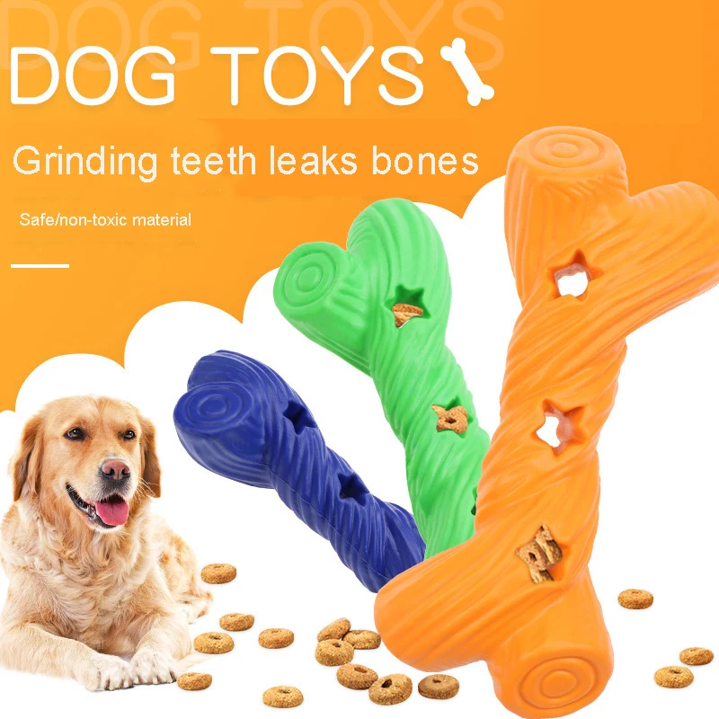 

Safe Non-Toxic Leakage Of Food Dog Toys Rubber Bite Resistance Gnaw Molar Scaling Interactive Training Dog Accessories Pet Items