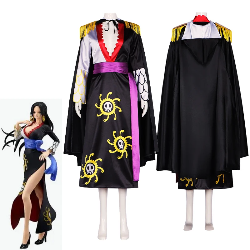 

Boa·Hancock Cosplay Costume Cloak Dress Anime ONE PIECE Role Play Uniform Accessories Halloween Christmas Carnival Full Set