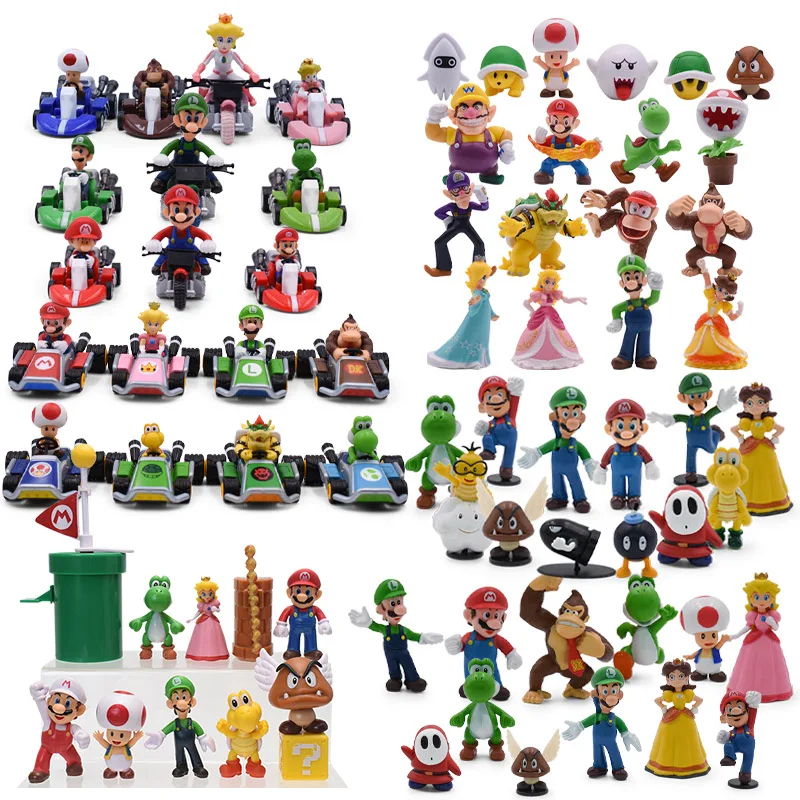 Ensemble de figurines Super Mario, jouets, paquet de 18 personnages